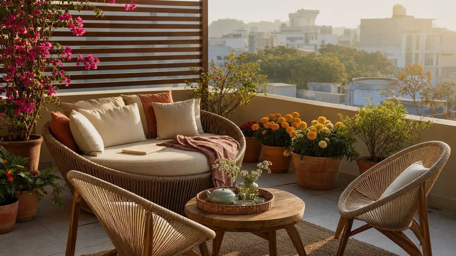 Terrace Sitting Area Ideas for Indian Homes
