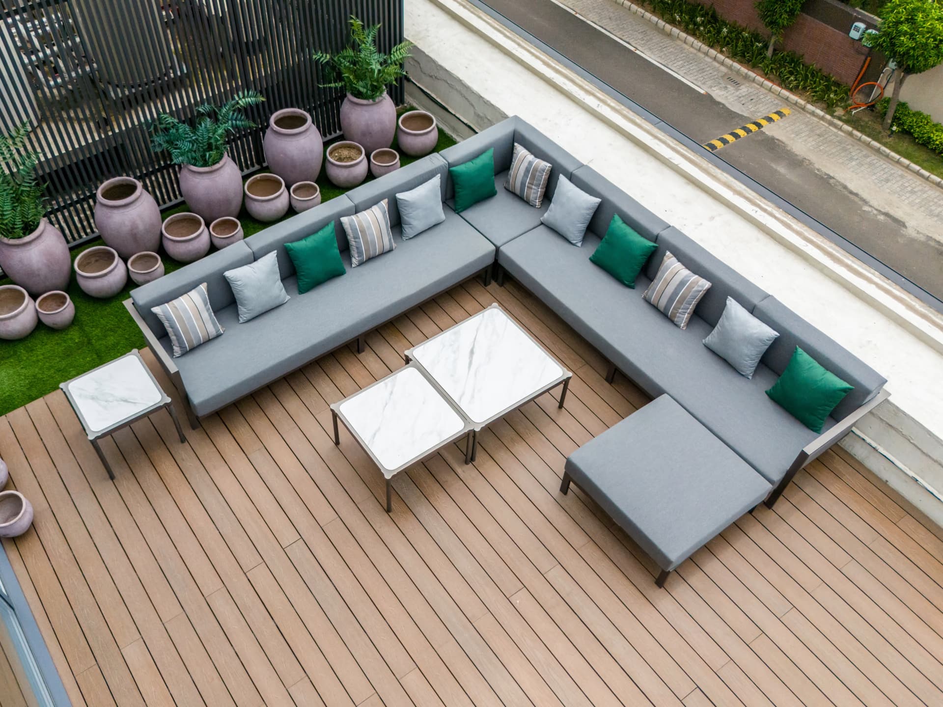 Commercial and Hospitality Spaces - restaurants, corporate terraces & clubs