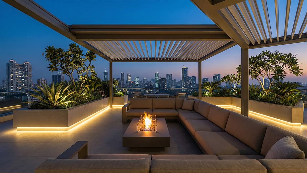 Luxury Outdoor Living in India: Terraces, Balconies, Gardens