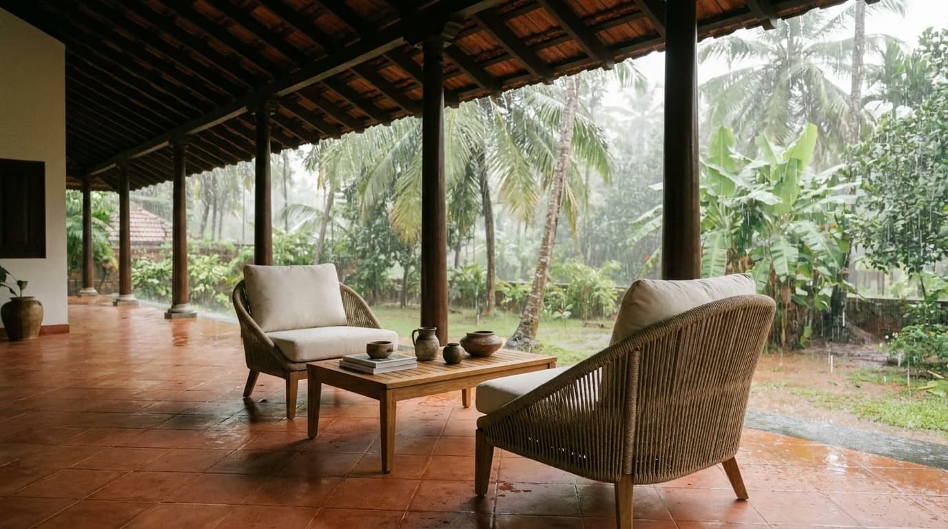 Outdoor Furniture in Kerala: What Survives Coastal Humidity (A Kochi Guide)