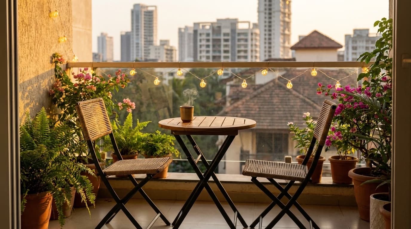 Balcony and Terrace Furniture Ideas That Survive Indian Weather