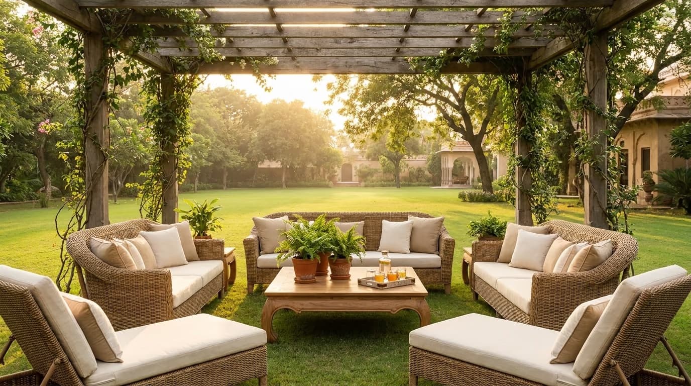 Garden Sitting Area Ideas: Outdoor Seating for Indian Homes